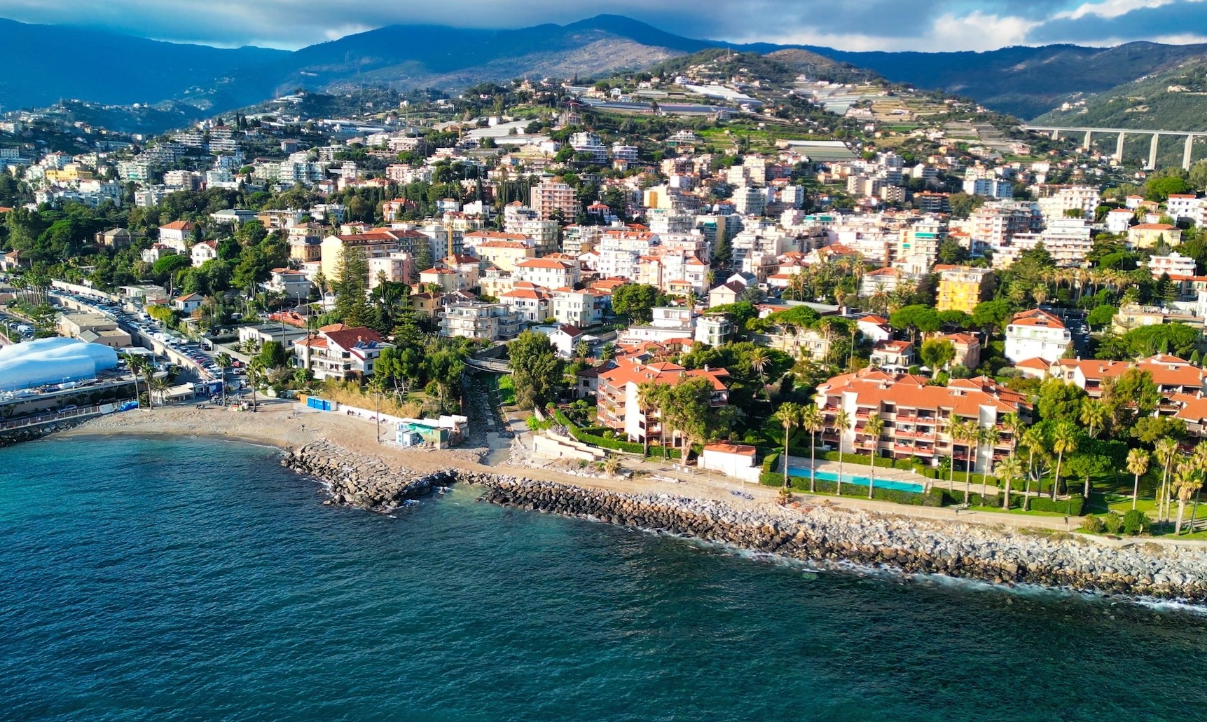 Sanremo Kasyno i ulica Włochy